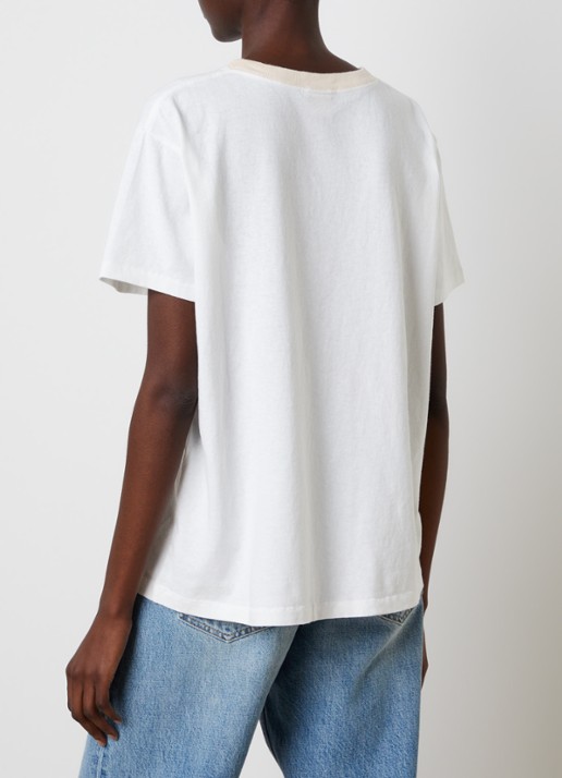 Chloé T-shirt met logoprint - achterkant 5 wit