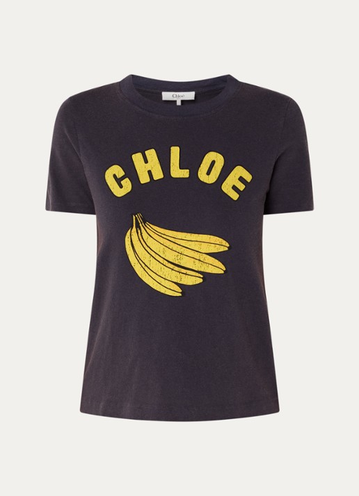 Chloé T-shirt met logoprint