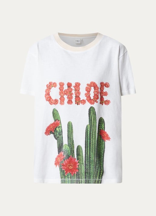 Chloé T-shirt met logoprint
