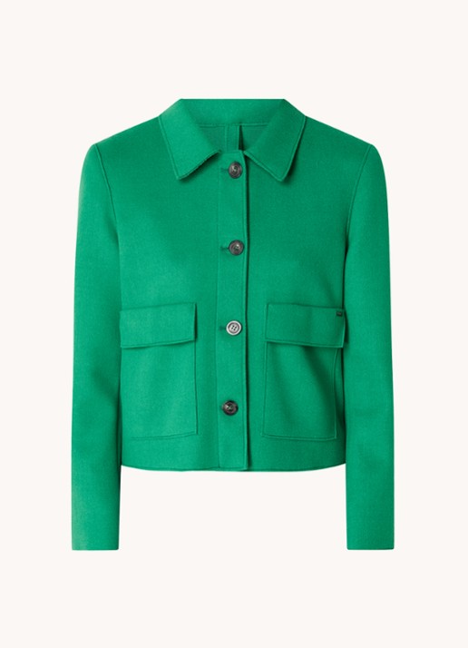 CINQUE Cielvina jack met klepzakken - voorkant 3 groen