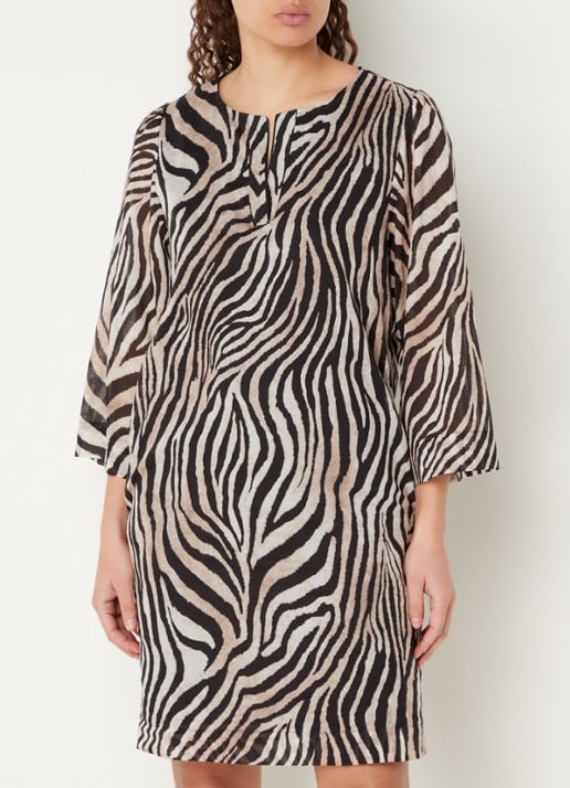 Cinque Ciethno tuniekjurk met zebraprint