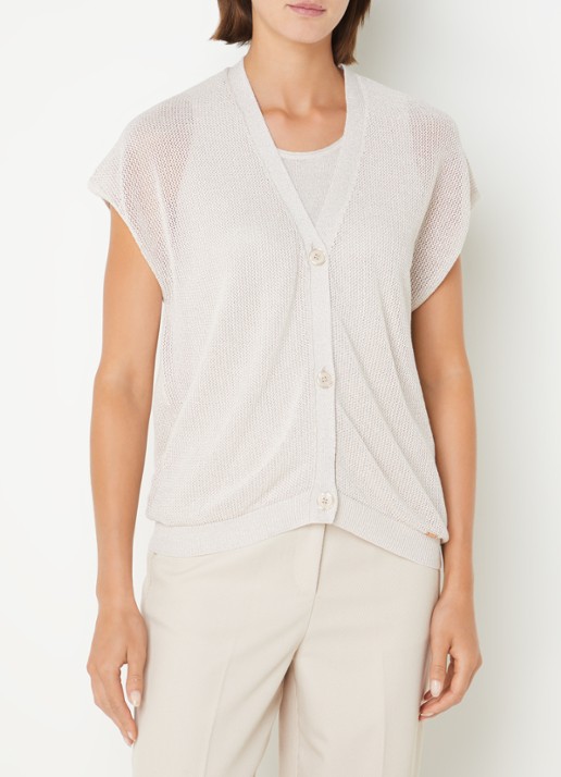 Cinque Cilulo grofgebreid vest met lurex