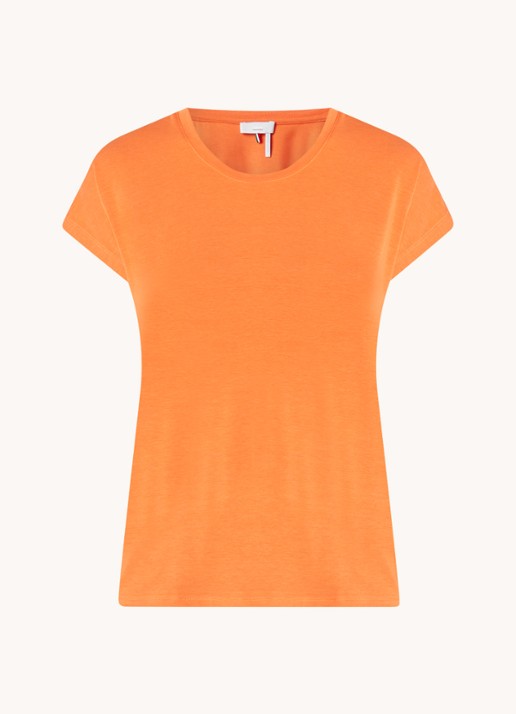 CINQUE Citwist T-shirt  - voorkant 2 oranje