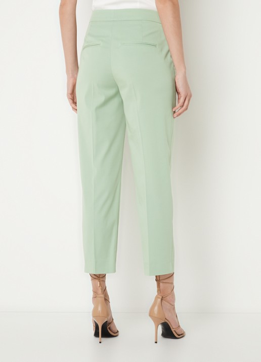 CINQUE Hennes high waist tapered fit pantalon met steekzakken - achterkant 4 lichtgroen