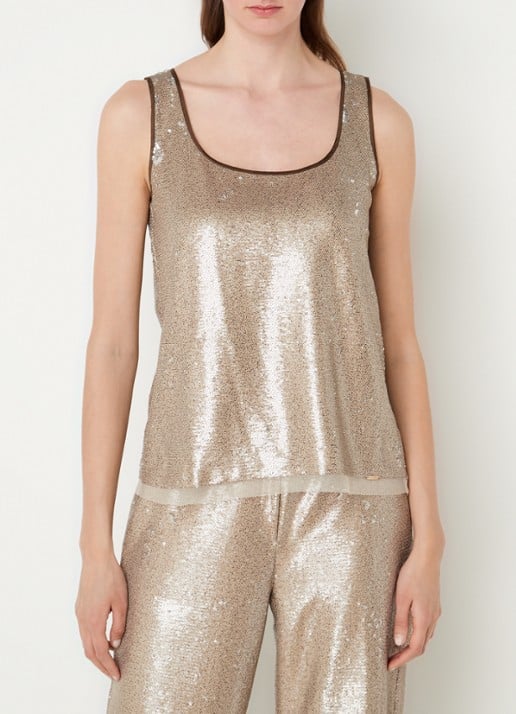 Cinque Pula tanktop met pailletten