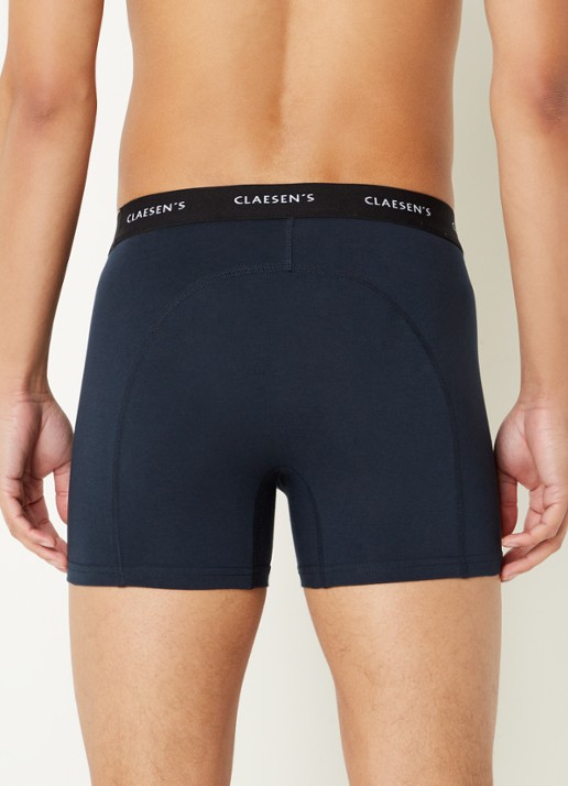 Claesen's Boston boxershorts in 2-pack - achterkant donkerblauw
