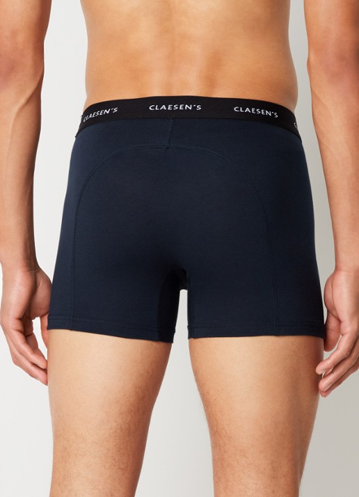 Claesen's Boxershorts in 3-pack - achterkant 2 donkerblauw