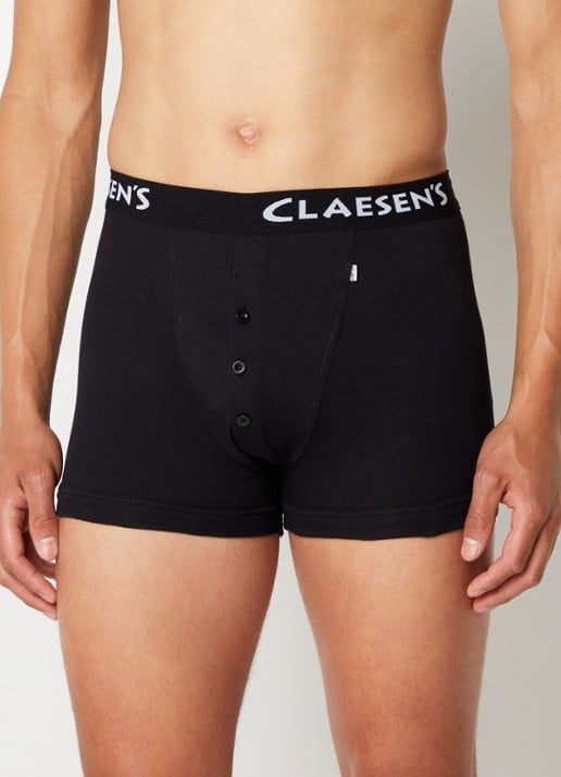 Claesen's Harlem boxershorts in uni in 2-pack - voorkant 4 zwart