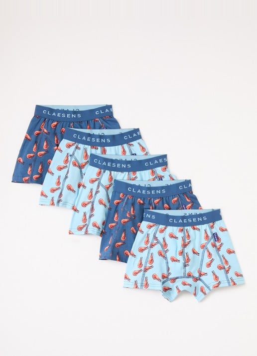 Claesens Boxershorts met logoband in 5-pack