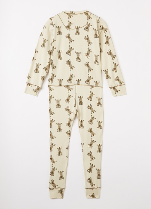 Claesens Pyjama met print - voorkant 2 beige