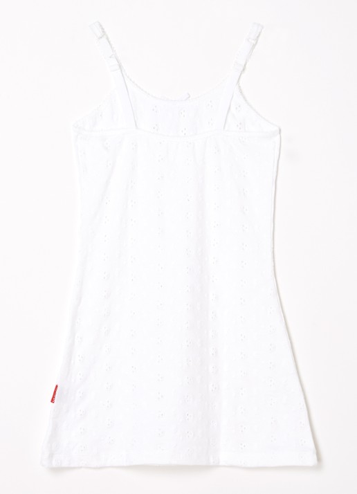 Claesens Singlet met broderie  - achterkant 3 wit