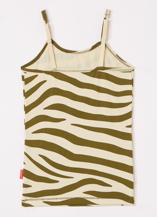 Claesens Singlet met print in 2-pack - voorkant 2 mosgroen