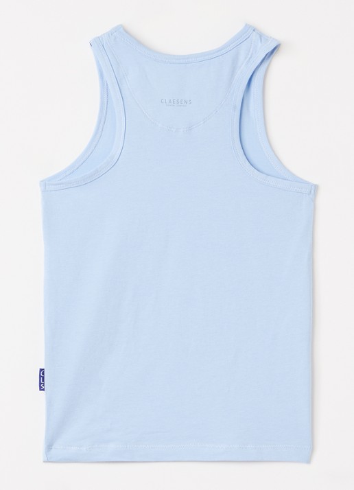 Claesens Singlet van katoen - voorkant 2 lichtblauw
