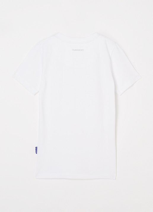 Claesens T-shirt met V-hals - voorkant 2 wit