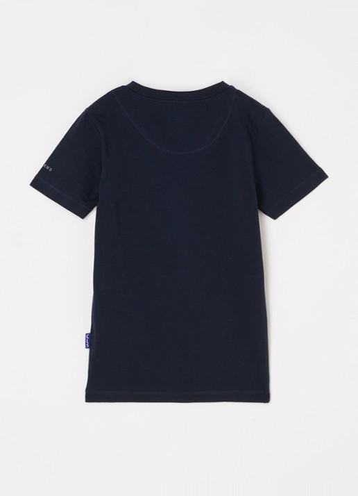 Claesens T-shirt met V-hals - voorkant 2 donkerblauw