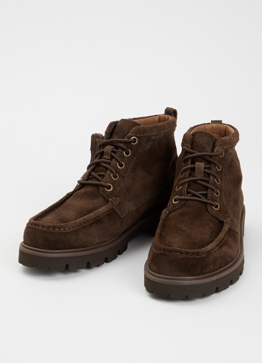 Clarks Originals Cleyhill veterboot van suède - detail donkerbruin