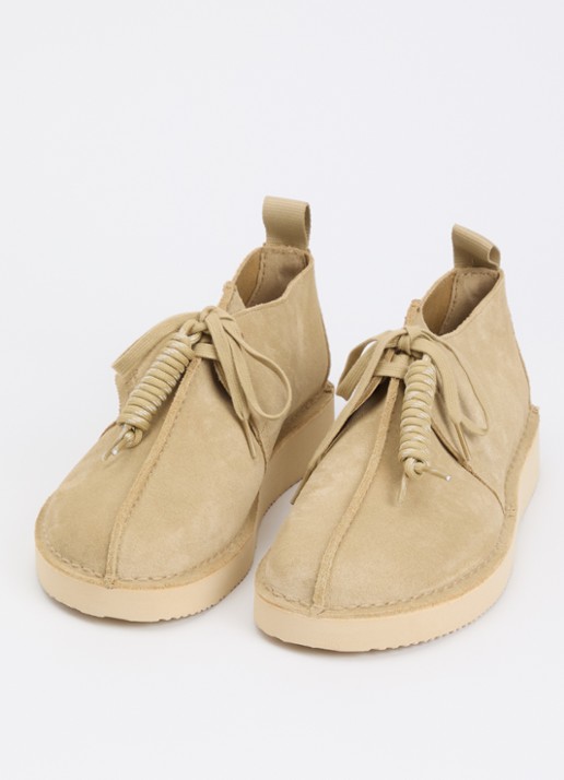 Clarks Originals Desert Trek veterschoen van suède - detail 2 beige