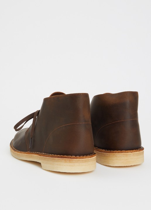 Clarks Originals Desert veterschoen van leer - achterkant 4 bruin