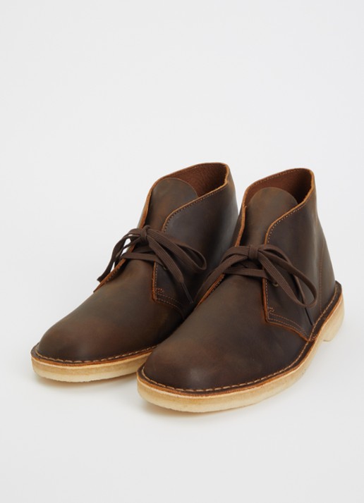 Clarks Originals Desert veterschoen van leer - detail 2 bruin
