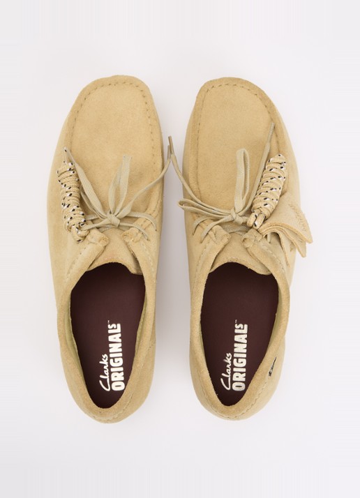 Clarks Originals Wallabee Gore-Tex veterschoen van suède  - detail 3 khaki