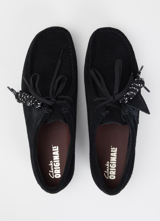 Clarks Originals Wallabee Gore-Tex veterschoen van suède - detail 4 zwart