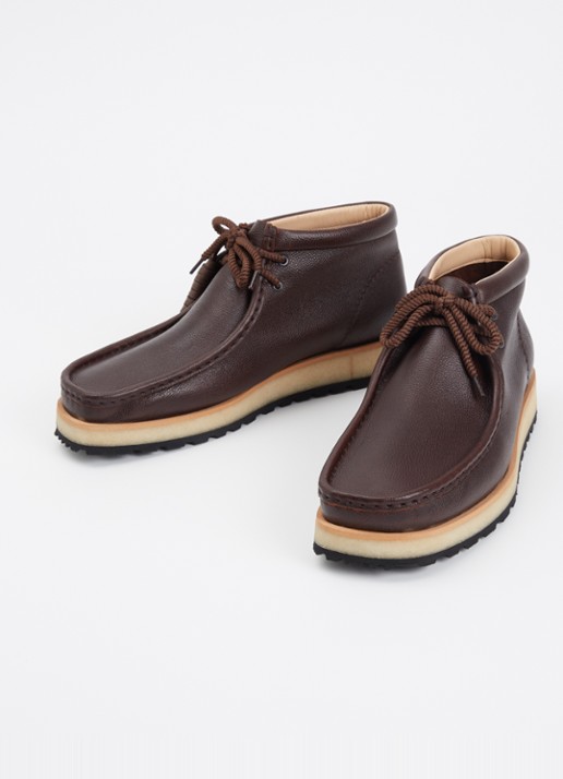 Clarks Originals Wallabee Scout veterschoen van suède - detail 3 donkerbruin
