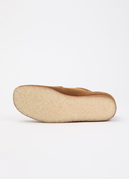 Clarks Originals Wallabee veterschoen van suède - detail 5 cognac