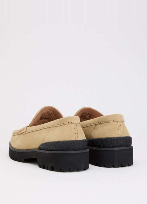 Clarks Originals Yukoner loafer van suède - achterkant 2 camel