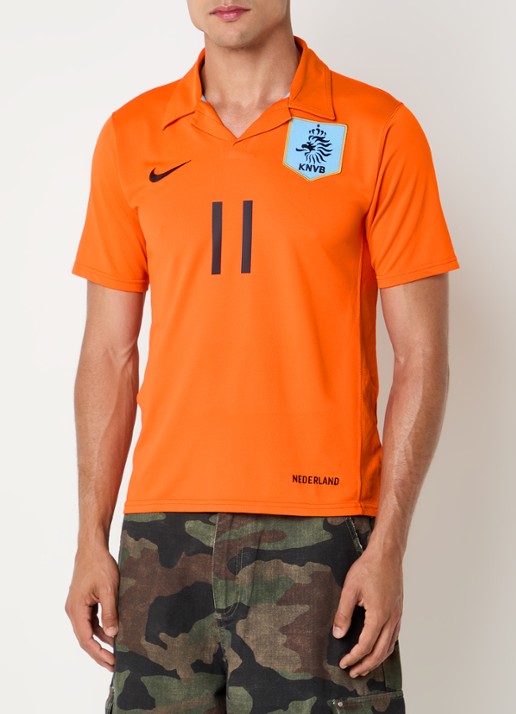 Classic Football Shirts 2006-08 Netherlands Robben voetbalshirt - achterkant 4 oranje