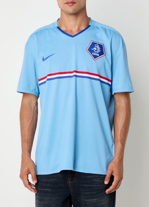 Classic Football Shirts 2008-10 Netherlands Van Persie voetbalshirt - achterkant 4 blauw