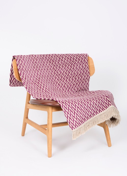 Claudi Aphos Plaid 150 x 200 cm - voorkant 3 violet