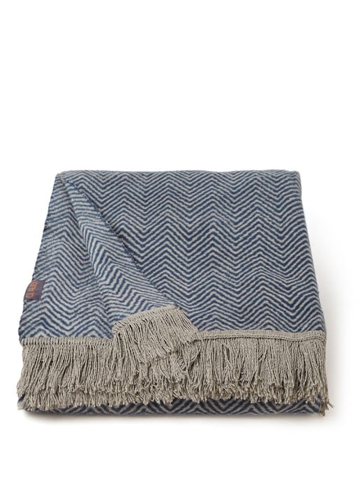 Claudi Claudi plaid 150 x 200 cm - voorkant 2 blauw