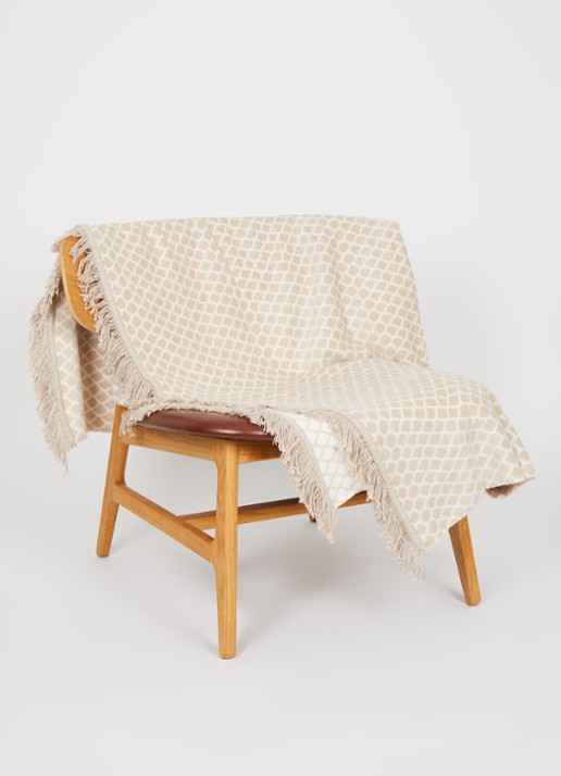 Claudi Colly plaid 150 x 200 cm - voorkant 2 beige