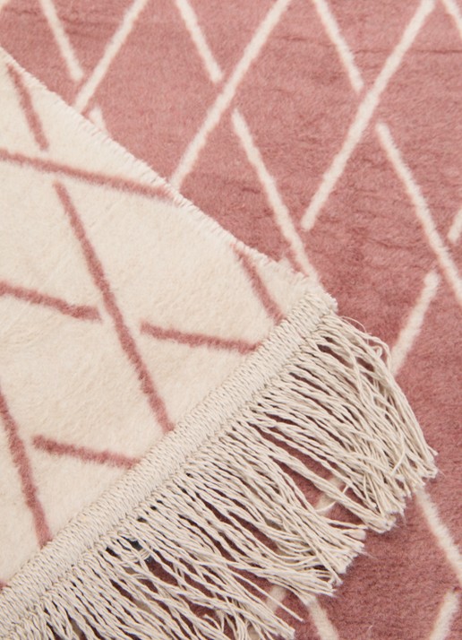 Claudi Dias plaid 150 x 200 cm - detail 3 roze