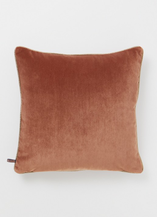 Claudi Eco Rosana sierkussen 45 x 45 cm - voorkant 2 oudroze