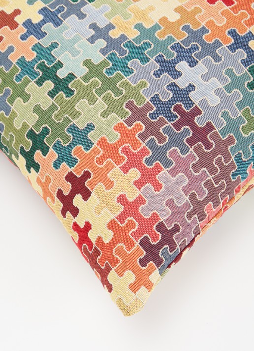 Claudi Graphic Puzzle sierkussen 50 x 50 cm - detail 2 multicolor