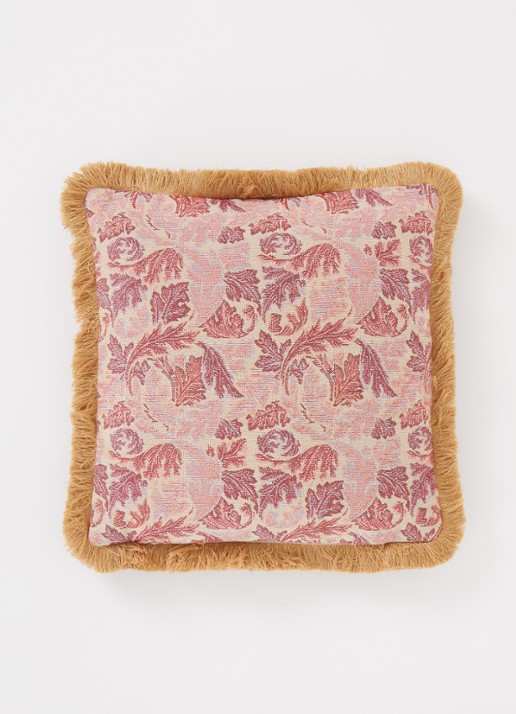 Claudi Leaf Art sierkussen 45 x 45 cm - detail roze
