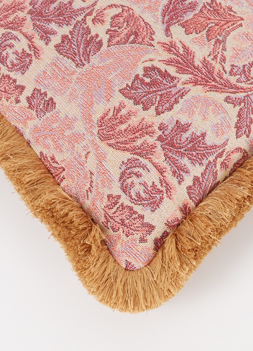 Claudi Leaf Art sierkussen 45 x 45 cm - detail 2 roze