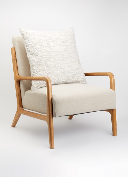 Claudi Lovely sierkussen 60 x 60 cm - voorkant 2 beige