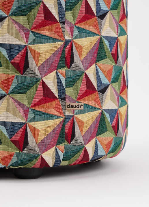 Claudi Small poef 48 cm  - voorkant 2 multicolor