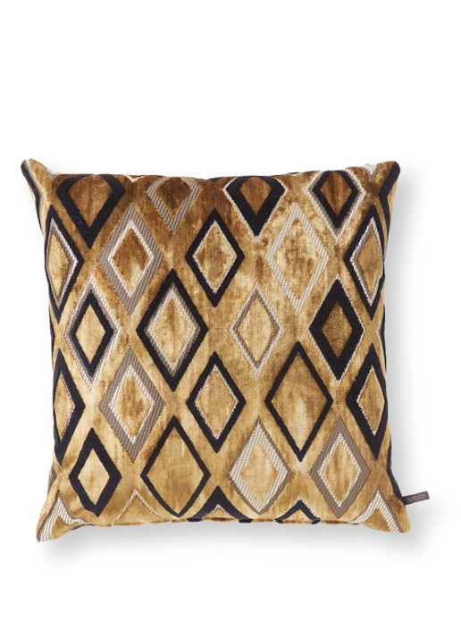Claudi  Stacy sierkussen 45 x 45 cm - voorkant 3 goud