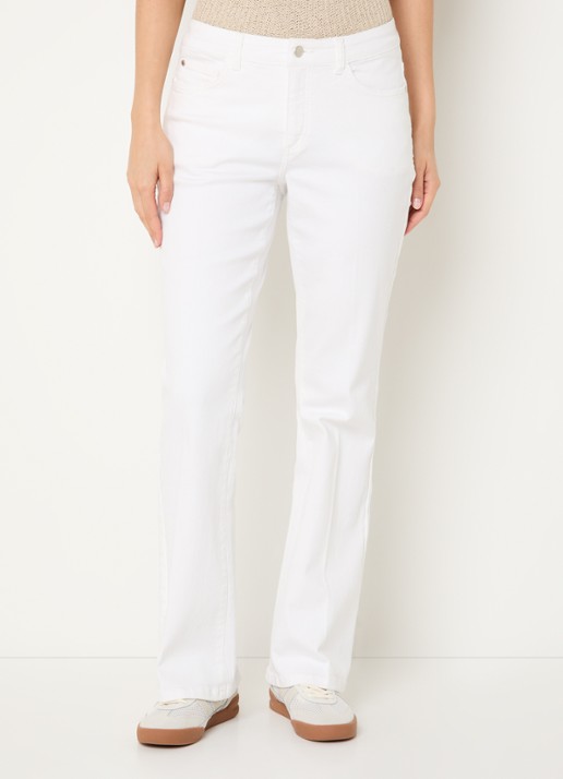 Claudia Sträter Fleur low waist straight leg jeans met gekleurde wassing