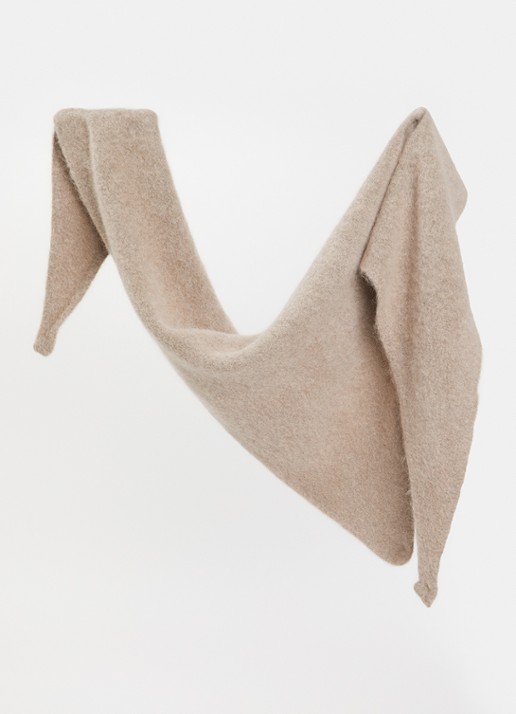 Claudia Sträter Sjaal in alpaca wolblend 160 x 65 cm - detail beige