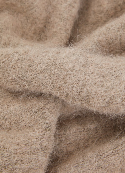 Claudia Sträter Sjaal in alpaca wolblend 160 x 65 cm - detail 2 beige