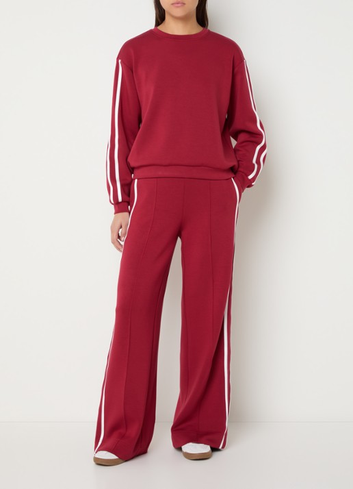 Claudia Sträter Sweater met ronde hals - voorkant 4 steenrood