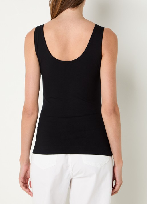 Claudia Sträter Tanktop met ronde hals - achterkant zwart