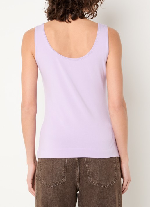 Claudia Sträter Tanktop met ronde hals - achterkant lila