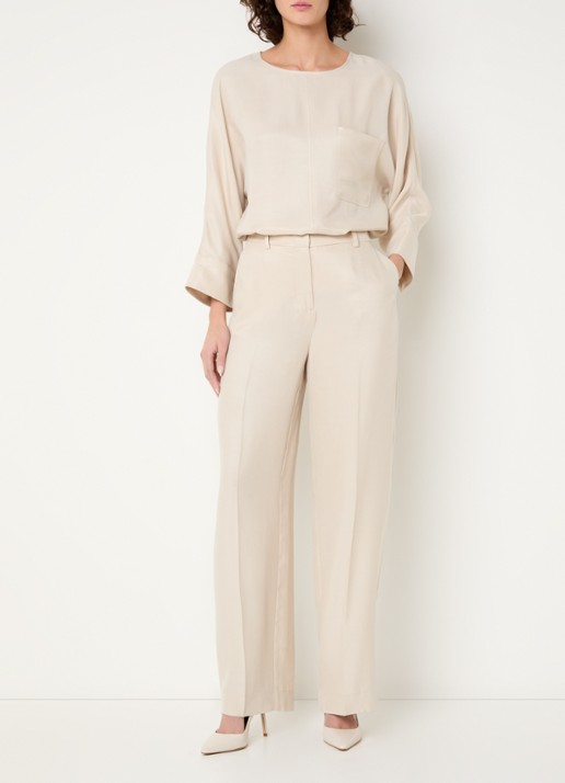 Claudia Sträter Tuniek met borstzak - voorkant 4 beige