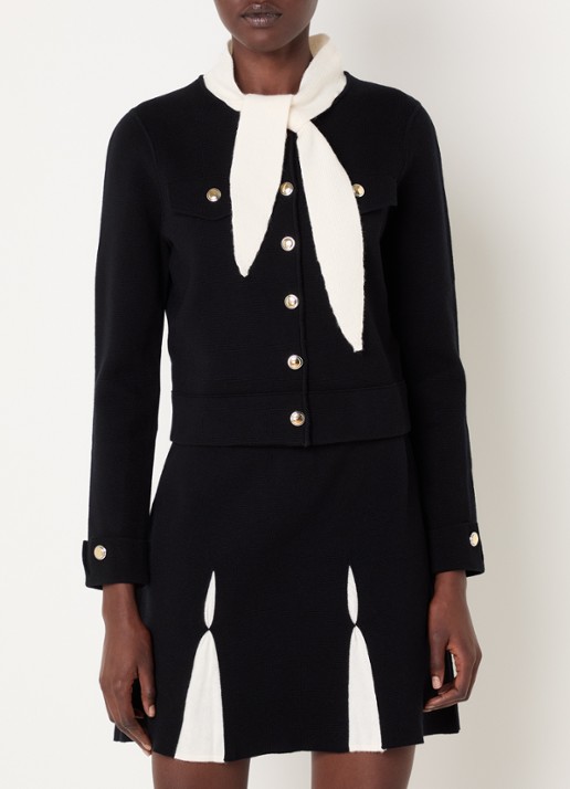 Claudie Pierlot Blazer in wolblend met sjaalkraag
