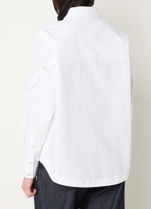 Claudie Pierlot Blouse met logoborduring - achterkant 3 wit